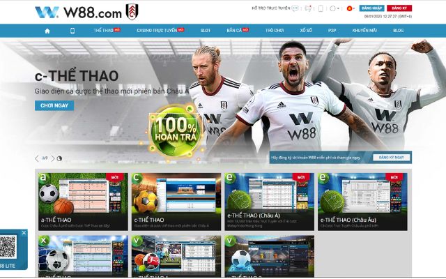 các sản phẩm cá cược hot tại w88