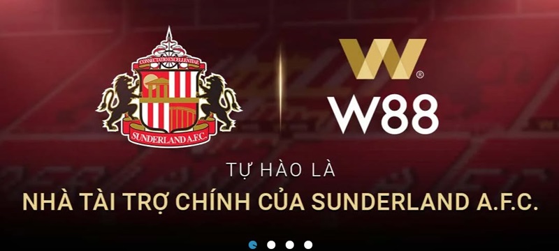 w88 tài trợ clb sunderland ảnh 2